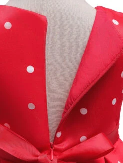 Tunic Dress For Christmas Polyester Fiber Red Christmas Holidays Party Dress -Christmas Costumes Store 202110302010426702999