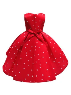 Tunic Dress For Christmas Polyester Fiber Red Christmas Holidays Party Dress -Christmas Costumes Store 20211030201043160371