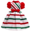 Kids Christmas Dress Red Polyester Fiber Dress Polyester Christmas Holidays Party Dress