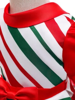 Kids Christmas Dress Red Polyester Fiber Dress Polyester Christmas Holidays Party Dress -Christmas Costumes Store 202110302010445516823