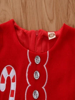 Tunic Dress For Christmas Red Polyester Fiber Christmas Holidays Party Dress -Christmas Costumes Store 202110302010505325558