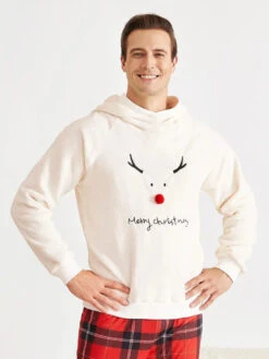 Family Christmas Pajamas Polyester Plaid Pattern Eric White Pants Top 2-Piece Set -Christmas Costumes Store 202111261604449535134