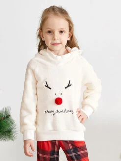 Family Christmas Pajamas Polyester Plaid Pattern Eric White Pants Top 2-Piece Set -Christmas Costumes Store 202111261604459317277