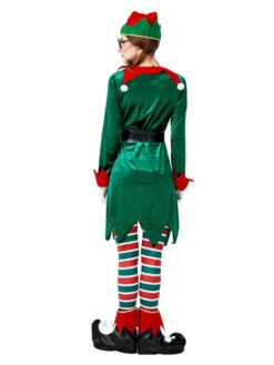 Women's Christmas Green Polyester Fiber Hat Sash Pants Polyester Two-Tone Christmas Holidays Costumes -Christmas Costumes Store 202211071146402156241