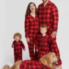 Christmas Matching Family Pajamas Baby's Kid's Polyester Christmas Pattern Top Pants Sets