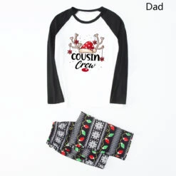 Family Christmas Pajamas Kid's Adult's Polyester Christmas Pattern Top Pants -Christmas Costumes Store 202211151119564454956