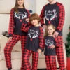 Christmas Matching Family Pajamas Adult's Kid's Polyester Christmas Pattern Pants Top