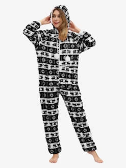 Family Christmas Pajamas Adult's Polyester Christmas Pattern Jumpsuit -Christmas Costumes Store 202211151149511502180