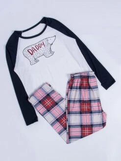 Christmas Matching Family Pajamas Kid's Adult's Polyester Christmas Pattern Pants Top -Christmas Costumes Store 202211151150217539339