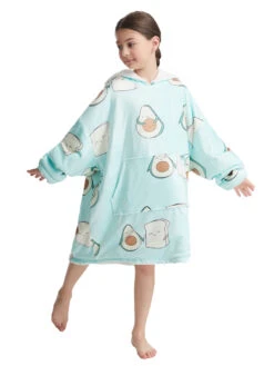 Unisex Christmas Top Light Sky Blue Overcoat Flannel Christmas Holidays Costumes -Christmas Costumes Store 202211211709337726704