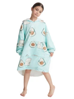 Unisex Christmas Top Light Sky Blue Overcoat Flannel Christmas Holidays Costumes -Christmas Costumes Store 202211211709343711553