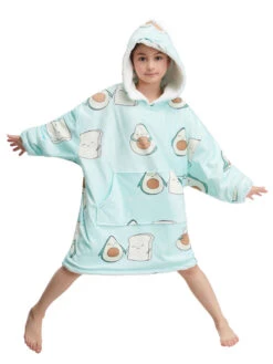 Unisex Christmas Top Light Sky Blue Overcoat Flannel Christmas Holidays Costumes -Christmas Costumes Store 202211211709346925778