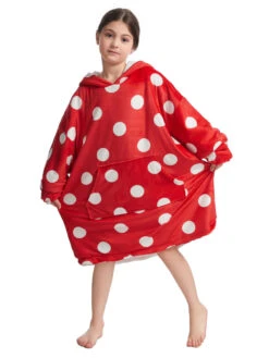 Unisex Christmas Top Red Overcoat Flannel Christmas Holidays Costumes -Christmas Costumes Store 202211211709409417474