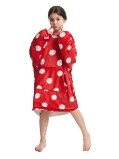 Unisex Christmas Top Red Overcoat Flannel Christmas Holidays Costumes -Christmas Costumes Store 202211211709418666217