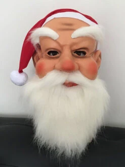 Unisex Christmas Mask Red Hood Polyester Christmas Holidays Costumes -Christmas Costumes Store 20221122142111896623