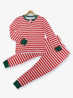 Matching Family Christmas Pajamas Toddler's Kid's Stripes Winter Warm Loungewear -Christmas Costumes Store 202211231549387611958