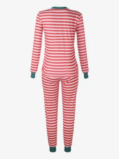 Matching Family Christmas Pajamas Toddler's Kid's Stripes Winter Warm Loungewear -Christmas Costumes Store 202211231549393188177
