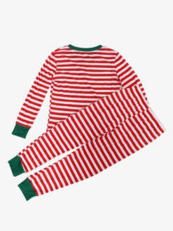 Matching Family Christmas Pajamas Toddler's Kid's Stripes Winter Warm Loungewear -Christmas Costumes Store 202211231549412194924