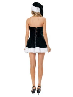 Women's Christmas Tunic Coffee Brown Hat Cloak Dress Polyester Christmas Holidays Costumes -Christmas Costumes Store 202211241332500921922