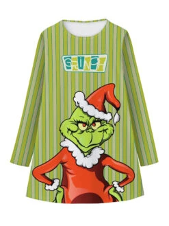 Shift Christmas Black Dress Polyester Christmas Holidays Costumes -Christmas Costumes Store 20221126010634049524