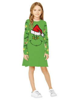 Shift Christmas Black Dress Polyester Christmas Holidays Costumes