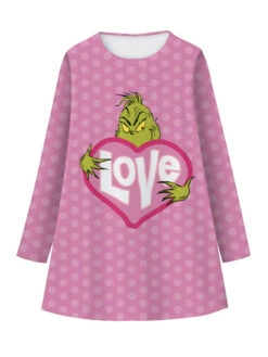 Shift Christmas Black Dress Polyester Christmas Holidays Costumes -Christmas Costumes Store 202211260106360822990