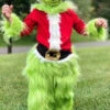 Unisex Christmas Set Green Top Pants Polyester Christmas Holidays Costumes