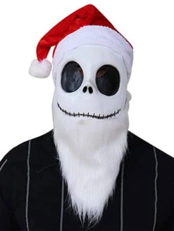 Unisex Christmas Mask White Mask Latex Christmas Holidays Costumes