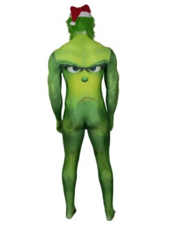 Unisex Christmas Catsuits & Zentai Green Jumpsuit Mask Lycra Spandex Christmas Holidays Costumes -Christmas Costumes Store 202211260106535151944