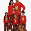 Matching Family Christmas Pajamas Adult's Baby's Polyester Cotton Pants Top Sets