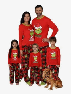 Matching Family Christmas Pajamas Adult's Baby's Polyester Cotton Pants Top Sets