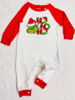 Matching Family Christmas Pajamas Kid's Baby's Polyester Cotton Pants Top Sets -Christmas Costumes Store 202212011031076045232