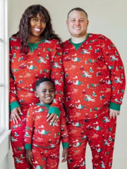 Matching Family Christmas Pajamas Kid's Toddler's Cotton Pants Top Sets -Christmas Costumes Store 202212011031116253659