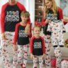 Family Christmas Pajamas Kid's Adult's Christmas Pattern Top Pants Sets