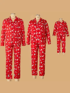 Family Christmas Pajamas Kid's Toddler's Christmas Pattern Pants Top Sets -Christmas Costumes Store 202212081414360614841