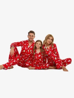 Family Christmas Pajamas Kid's Toddler's Christmas Pattern Pants Top Sets -Christmas Costumes Store 202212081414371233572
