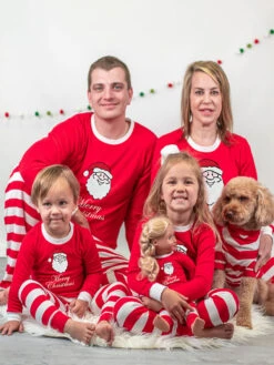 Family Christmas Pajamas Kid's Baby's Christmas Pattern Pants Top Sets