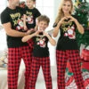 Christmas Matching Family Pajamas Adult's Baby's Christmas Pattern Plaid Top Pants Sets