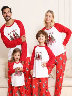 Family Christmas Pajamas Baby's Toddler's Christmas Pattern Top Pants Sets
