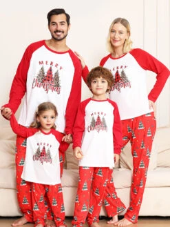 Family Christmas Pajamas Baby's Toddler's Christmas Pattern Top Pants Sets -Christmas Costumes Store 202212081414491765904