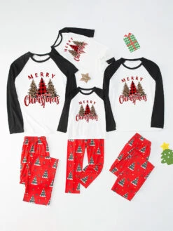 Family Christmas Pajamas Baby's Toddler's Christmas Pattern Top Pants Sets -Christmas Costumes Store 202212081414526686253