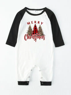 Family Christmas Pajamas Baby's Toddler's Christmas Pattern Top Pants Sets -Christmas Costumes Store 202212081414530059387