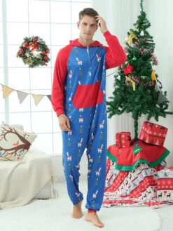 Family Christmas Pajamas Baby's Adult's Christmas Pattern Jumpsuit -Christmas Costumes Store 202212081414573672263