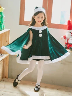 Christmas Costume Kids Outfit Dresses Shorts Hat 3 Piece Set For Little Girls Halloween -Christmas Costumes Store 21f41b33 65b2 4b1a 971c 259bb416bdda