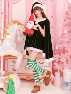 Christmas Costume Santa Claus Red Women Long Sleeve Dress And Hat Halloween -Christmas Costumes Store 25d38357 3084 463f 81bf 6ba65c3822a6