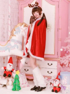 Christmas Cape Costume Red Santa Claus Cover Ups Carnival -Christmas Costumes Store 2a6b963a 8638 45d1 86d4 002fc872c4be