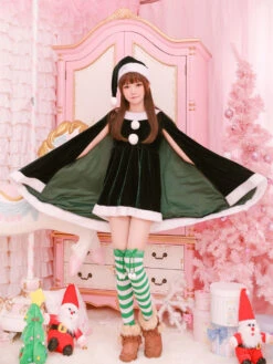 Christmas Costume Santa Claus Red Women Long Sleeve Dress And Hat Halloween -Christmas Costumes Store 5a42b760 f9a9 4013 94d9 6cc4d76a9643