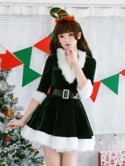 Christmas Costume Santa Claus Red Women Dress And Sash Carnival -Christmas Costumes Store 824bcbfc 0095 4d5a 9299 276ca9edb7a8