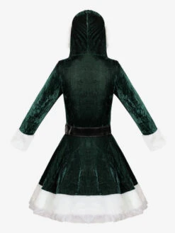 Women Christmas Tunic Red Polyester Fiber Sash Dress Polyester Color Block Christmas Holidays Costumes -Christmas Costumes Store e586d7c9 7e2a 40bf 912e 016f1f9bc1ef