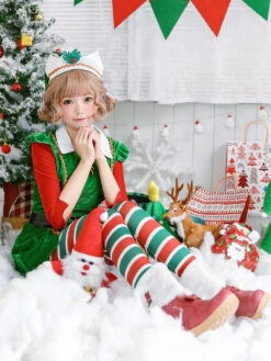Christmas Tree Costume Women Green Dresses Outfit Pantyhose Sash Hat Set 4 Piece Halloween -Christmas Costumes Store f2dbaa08 8659 4fb4 a728 7ce893a90170